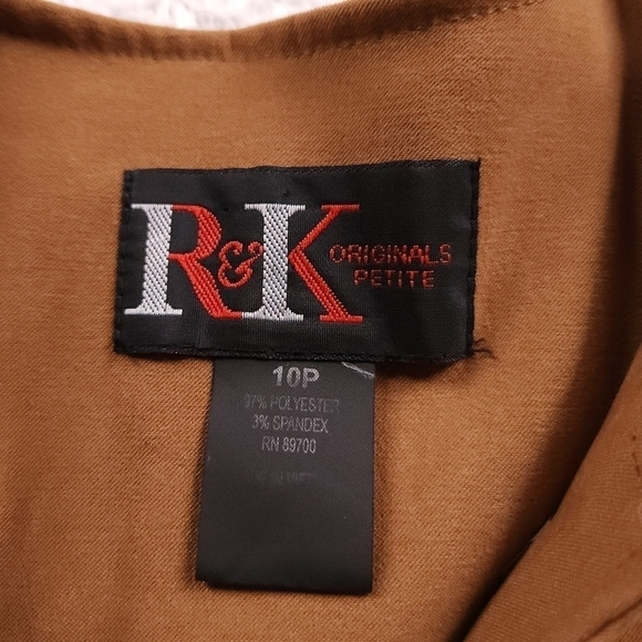 Vintage R & K Originals sz 10P Button Up Blazer Jacket - Picture 3 of 5